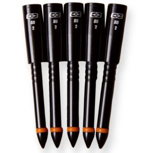 Easton 5mm Match Grade Half Out, #1, 55gr Aluminum 6 Pack