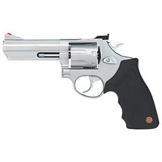 Taurus 2-660049 66 Medium 357 Mag/38 Special +P 7 Shot 4" Matte Stainless Steel Barrel, Cylinder & Frame, Black Finger Grooved Rubber Grip - Image 3