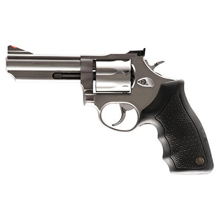 Taurus 2-660069 66 Medium 357 Mag/38 Special +P 7 Shot 6" Matte Stainless Steel Barrel, Cylinder & Frame, Black Finger Grooved Rubber Grip - Image 4