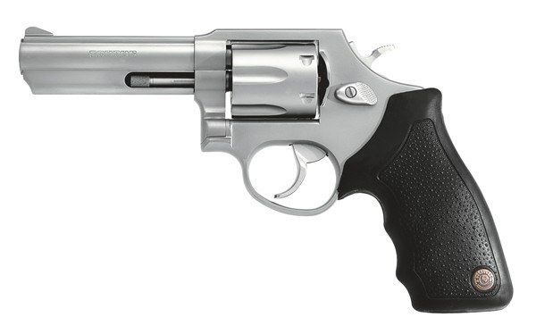 Taurus 2-650049 65 Medium 357 Mag/38 Special +P 6 Shot 4" Matte Stainless Steel Barrel, Cylinder Matte & Frame, Black Finger Grooved Rubber Grip - Image 2