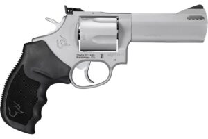 Taurus 2-440049TKR Tracker 44 Medium 44 Rem Mag 5 Shot 4" Matte Stainless Steel Ported Barrel, Cylinder & Frame, Black Ribber Grip, Transfer Bar