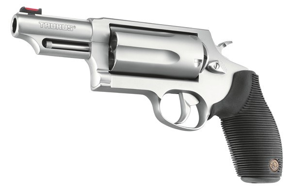 Taurus 2-441039MAG Judge Magnum Compact 45 Colt (LC)/410 Mag 5-Round, 3" Matte Stainless Steel Barrel, Cylinder & Frame, Black Finger Groove Grip - Image 2