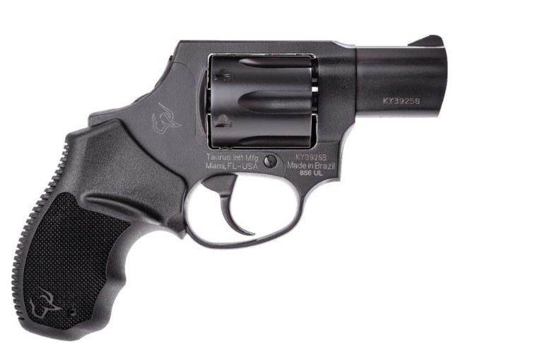 Taurus 2-856021CH 856 Small 38 Special +P 6 Shot 2" Matte Black Carbon Steel Barrel, Cylinder & Frame, Black Finger Grooved Rubber Grip, Transfer - Image 2