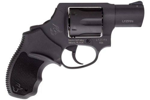 Taurus 2-856021CH 856 Small 38 Special +P 6 Shot 2" Matte Black Carbon Steel Barrel, Cylinder & Frame, Black Finger Grooved Rubber Grip, Transfer - Image 3