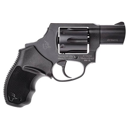 Taurus 2-856021CH 856 Small 38 Special +P 6 Shot 2" Matte Black Carbon Steel Barrel, Cylinder & Frame, Black Finger Grooved Rubber Grip, Transfer - Image 5