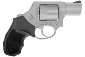 Taurus 2-856029CH 856 Small 38 Special +P 6 Shot 2" Matte Stainless Steel Barrel, Cylinder & Frame, Black Finger Grooved Rubber Grip, Transfer Bar