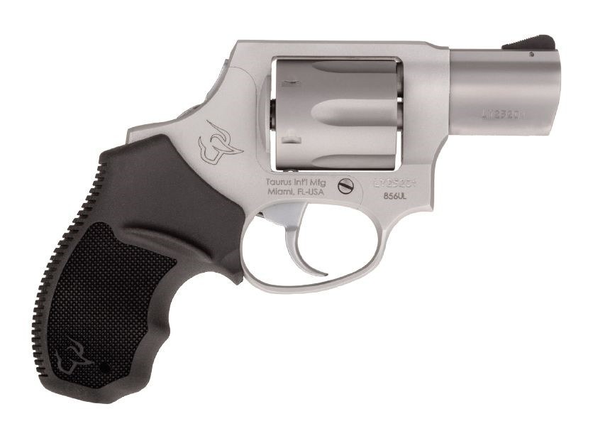 Taurus 2-856029CH 856 Small 38 Special +P 6 Shot 2" Matte Stainless Steel Barrel, Cylinder & Frame, Black Finger Grooved Rubber Grip, Transfer Bar - Image 2
