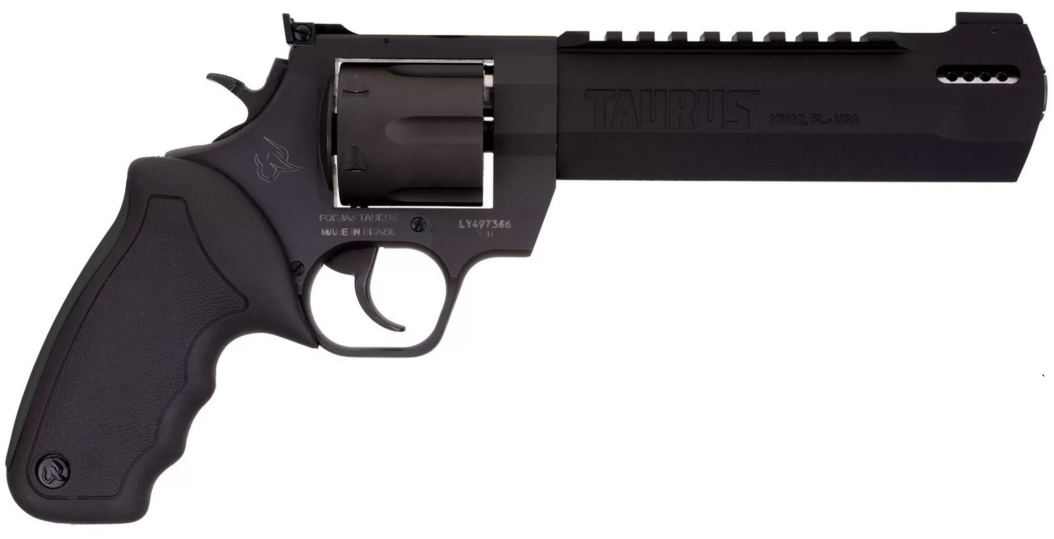 Taurus 2440061RH Raging Hunter 44 Rem Mag 6-Round 6.75" Matte Black Oxide Steel Black Rubber with Integrated Red Cushion Insert Grip - Image 3