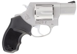 Taurus 2-85629 856 *CA Compliant Small 38 Special +P 6 Shot 2" Matte Stainless Steel Barrel, Cylinder & Frame, Black Finger Grooved Rubber Grip