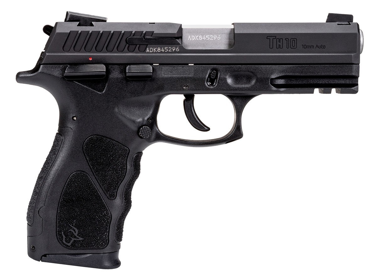 Taurus 1-TH10041 TH Full Size 10mm Auto 15+1 4.27" Matte Stainless Steel Barrel, Matte Black Serrated Slide, Black Polymer Frame with Picatinny Rail - Image 2