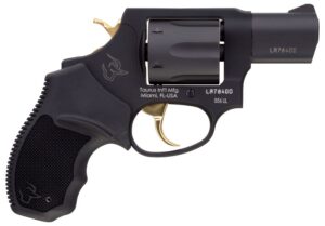 Taurus 2-856021ULGLD 856 Ultra-Lite 38 Special Caliber with 2" Barrel, 6-Round Capacity Cylinder, Overall Matte Black Metal Finish, Gold