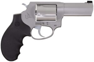 Taurus 2-60539NS 605 Defender Small 357 Mag/38 Special +P 5 Shot 3" Matte Stainless Steel Barrel, Cylinder & Frame, Hogue Finger Grooved Grip