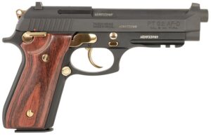 Taurus 1-920151GLD-HW1 92 Full Size Frame 9mm 17+1 5" Matte Black Stainless Steel Barrel, Matte Black Serrated Alloy Steel Slide, Matte Black with