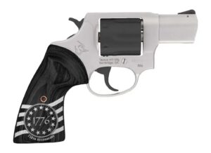 Taurus 2-85625-US3 856 1776 Small 38 Special +P 6 Shot 2" Stainless Steel Barrel, Black Stainless Steel Cylinder, Stainless Steel Frame, Custom