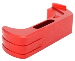 Cross Armory CRG5MCRD Magazine Catch Extended Compatible with Glock Gen4-5 Red Anodized Aluminum