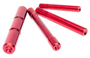 Cross Armory CRG4PSRD 4 Pin Set Dimpled Extended Compatible with Glock Gen4 Red 4140 Steel