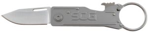 S.O.G SOG-KT1001-C KeyTron 1.80" Folding Plain Clip Point Grey 5Cr13MoV SS Blade/ Grey Stainless Steel Handle