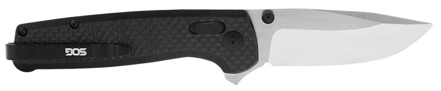 S.O.G SOGTM1025BX Terminus XR 2.95" Folding Clip Point Plain Satin CPM S35VN SS Blade Black G10/Carbon Fiber Handle Features Box Packaging Includes