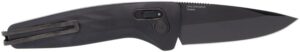 S.O.G SOG15730157 One-Zero Auto 3.10" Folding Plain Black Chrome CPM S35VN SS Blade/ Black Aluminum Handle
