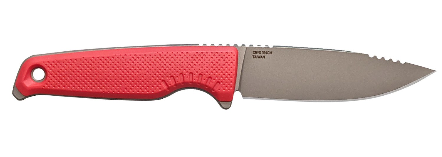 S.O.G SOG17790257 Altair FX 3.40" Fixed Clip Point Plain Satin TiCN Cryo CPM 154 SS Blade, Canyon Red Green Handle, Includes Sheath