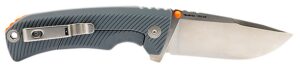 S.O.G SOG14060243 Tellus FLK 3.65" Folding Clip Point Plain Stonewashed Cryo 440C SS Blade, Wolf Gray Textured Green Handle, Blister Pack