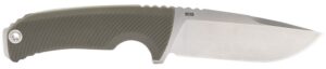 S.O.G SOG17060143 Tellus FX 4.20" Fixed Clip Point Plain Stonewashed Cryo 440C SS Blade, Olive Drab Textured Green Handle, Blister Pkg