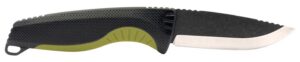 S.O.G SOG17410441 Aegis FX 3.70" Fixed Drop Point Plain Stonewashed 4116 Krupp SS Blade Black with Moss Green Accents Green Handle, Includes Sheath