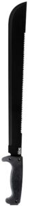 S.O.G SOG-MC02-N SOGfari 18" Black Powder Coated 3Cr13MoV SS Blade Black Kraton Handle 24" Long Includes Sheath
