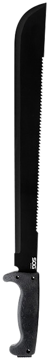 S.O.G SOG-MC02-N SOGfari 18" Black Powder Coated 3Cr13MoV SS Blade Black Kraton Handle 24" Long Includes Sheath