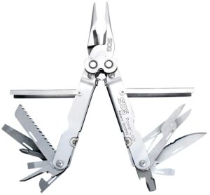 S.O.G SOG-S60N-CP PowerLock Polished 420 Stainless Steel 7" Long Includes Sheath