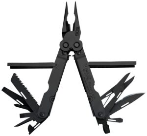 S.O.G SOG-B61N-CP Powerlock Black Oxide 420 Stainless Steel 7" Long Features 18 Tools with Sheath