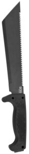 S.O.G SOG-MC04-N SOGfari 10" Black Hardcased 3Cr13MoV SS Blade Black Kraton Handle 16" Long Includes Sheath