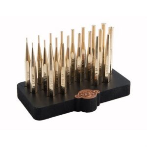 20 Piece Brass Punch Set with Bench Block