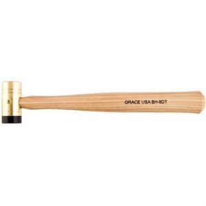 Delrin-Tipped Brass Hammer Delrin Tipped Brass Hammer 8OZ