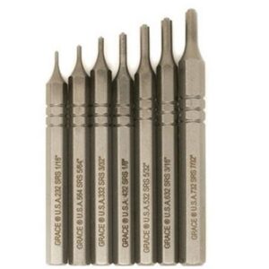 Short Pin Punch Set 7 Piece Steel Short Roll Pin Punch Set
