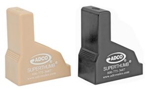 Adco Pair of Super Thumb1 (1-Black & 1-Tan) Magazine Loaders
