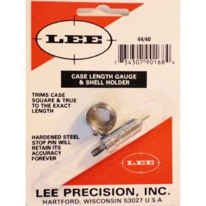 Lee Precision Case Length Gauges Lee Length Gauge/ Shellholder, 44/40 Wcf