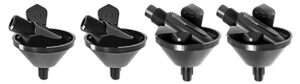 Lee Precision 90453 Quick Change Drum Set Black Nylon Works with Classic/Auto Drum Powder Measure