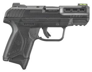 Ruger 3839 Security-380 380 ACP 10+1/15+1 3.42" Black Oxide Barrel, Black Serrated Steel Slide, Black Polymer Frame with Accessory Rail, Black Polymer