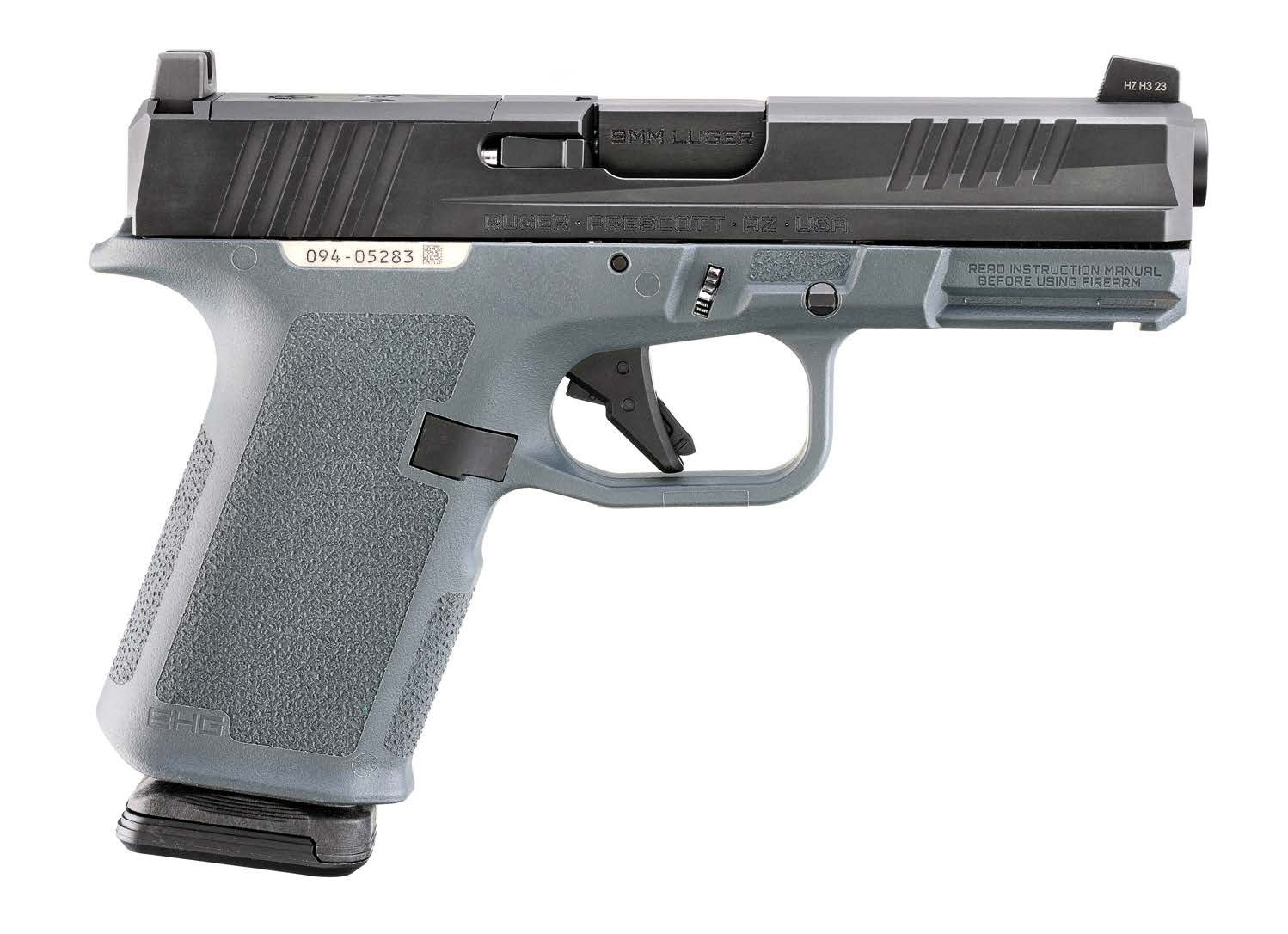 Ruger 19400 RXM 9mm 15+1 4" Black FNC Nitride Steel Barrel, Black FNC Nitride Optic Ready/Serrated Alloy Steel Slide, Stealth Gray Polymer Frame - Image 3