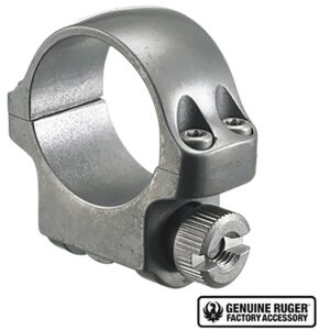Ruger Scope Single Ring 1" Low .812 Height Grey Sts