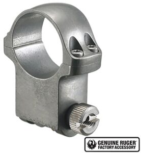 Ruger 90296 6KTG Scope Ring Silver 1" Extra High