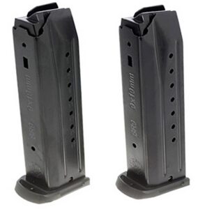 Ruger 90449 SR9C Value Pack 17-Round Magazine Fits Ruger SR/SRc/9E 9mm Luger Blued 2 Pack