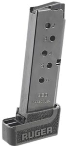 Ruger 90626 LCP II 7-Round Extended with Grip Extension 380 ACP Blued Steel