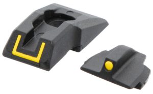Ruger 90649 Security 9 Sight Set Black/Yellow