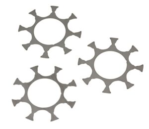 Ruger 90719 Moon Clip Full Ruger Super GP100 9mm Luger 8-Round Stainless Steel 3 per Pack