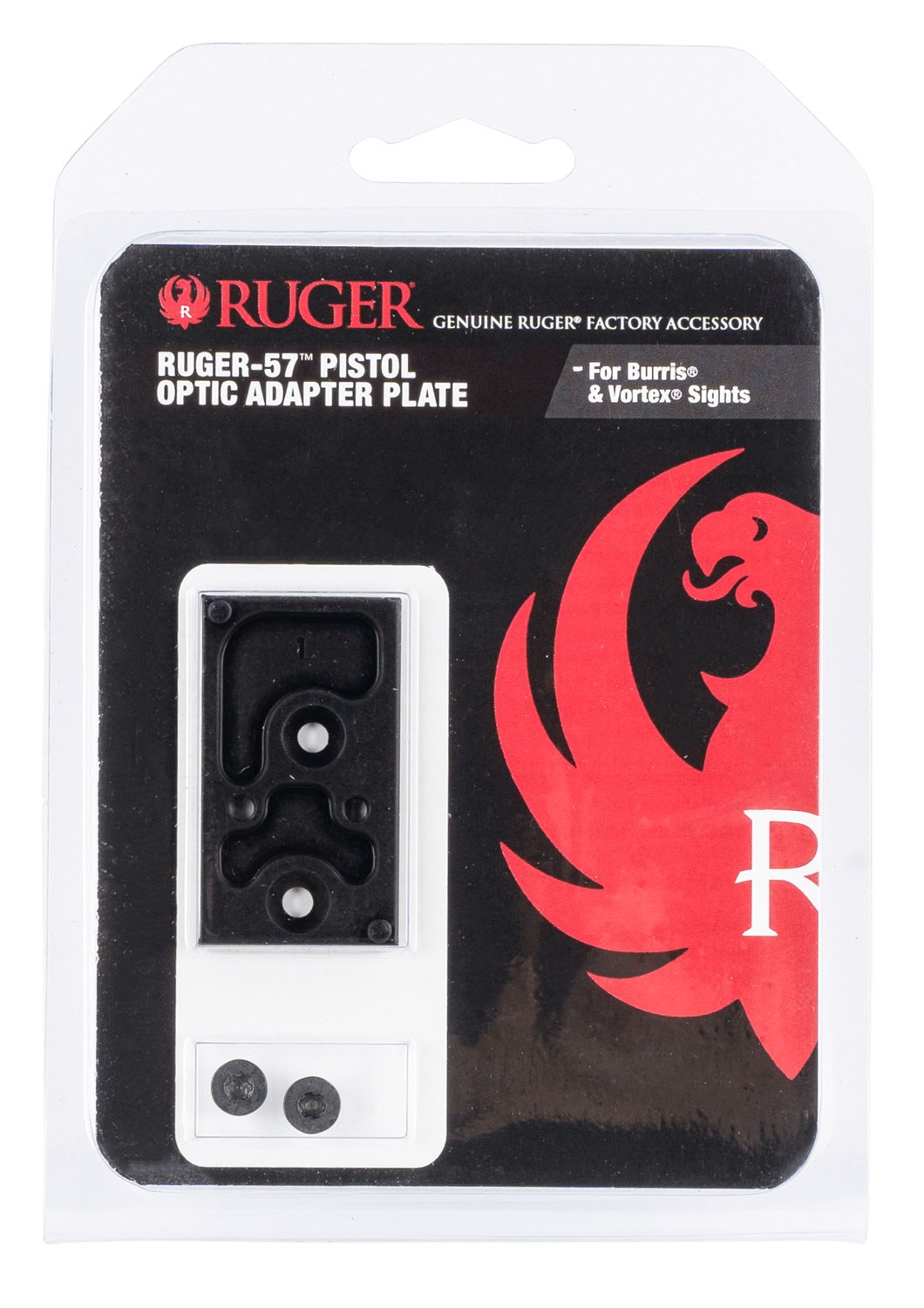 Ruger 90720 Optic Adapter Plate for Burris & Vortex Aluminum Black Hardcoat Anodized