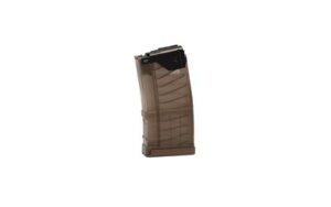 L5AWM GEN 2 5.56x45 NATO RIFLE MAGAZINE L5AWM GEN2 5.56X45 NATO 20-Round MAGAZINE TRANSLUCENT DARK EARTH