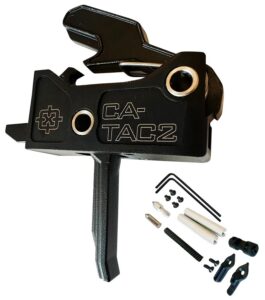 Cross Armory CRAR15TDIBK Tac 2 Flat Faced Black Two-Stage Drop-In