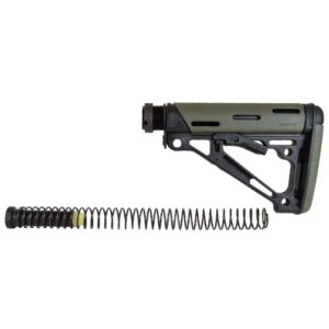 Hogue AR15 Rubber Overmold 6-POS Millspec Buttstock Complete Kit OD Green